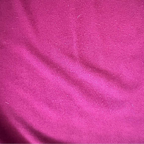 Calvin Klein Plus Size Burgundy/ Purple Faux Wrap Sequin Shoulder Dress - Picture 10 of 14